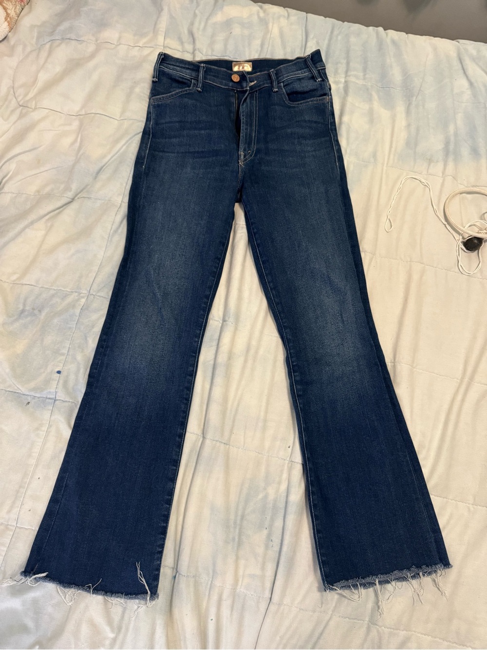 MOTHER Dark Blue Flare Jeans